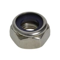 M3 304 Stainless Nyloc Nut